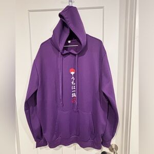 Graphic Hoodie purple size XL EUC